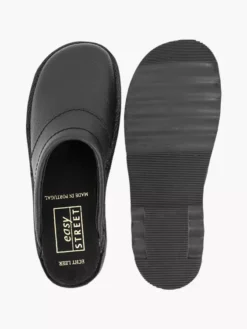 Easy Street Zwarte Leren Zweedse Muil -Beroemde Schoenen Winkel 02 1353691 1 P3