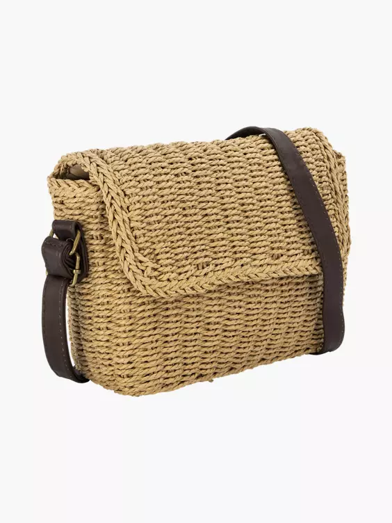 Bruine Schoudertas Riet 1 Bruine Schoudertas Riet