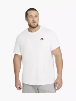 Nike Witte Club Tee - Heren -Beroemde Schoenen Winkel 02 46103007 1 P2x