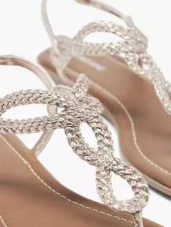 Rose Gouden Sandaal Gevlochten -Beroemde Schoenen Winkel 1673694 H5