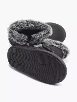 Zwarte Laars Imitatie Bont -Beroemde Schoenen Winkel 1744928 H3
