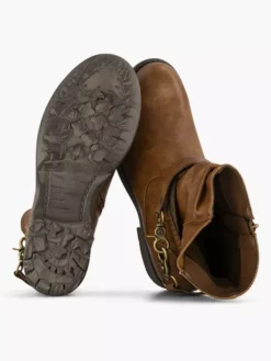 Bruine Enkellaars Sierband -Beroemde Schoenen Winkel 1770483 H3