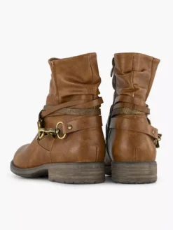 Bruine Enkellaars Sierband -Beroemde Schoenen Winkel 1770483 H4