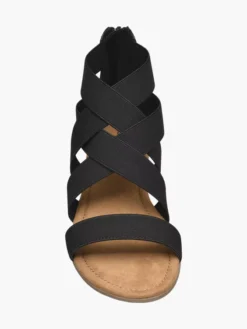 Zwarte Sandaal Elastisch 5 Zwarte Sandaal Elastisch -Beroemde Schoenen Winkel 1830814 P2