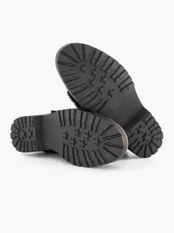 Zwarte Enkellaars Gesp Gevoerd -Beroemde Schoenen Winkel 1880417 H3