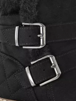 Zwarte Enkellaars Gesp Gevoerd -Beroemde Schoenen Winkel 1880417 H5