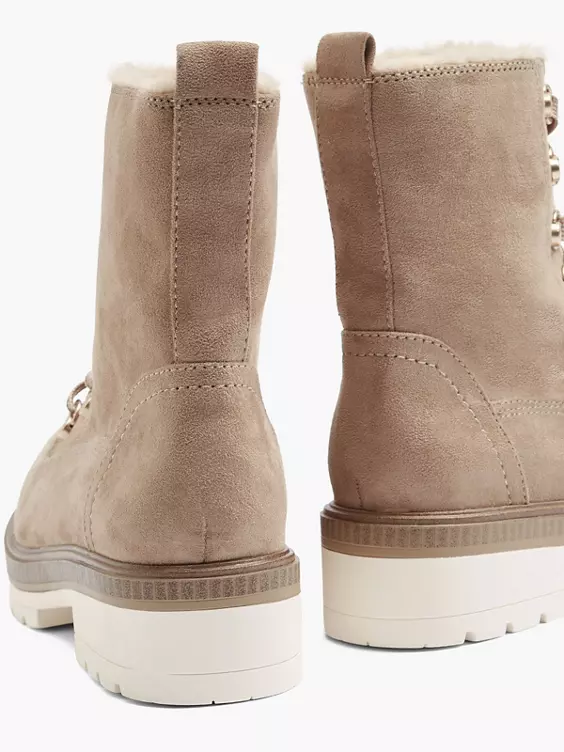 Beige Veterboot Gevoerd 4 Beige Veterboot Gevoerd - Afbeelding 4