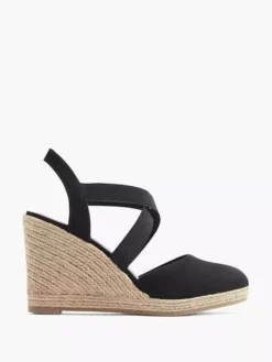 Zwarte Espadrille Sleehak 13 Zwarte Espadrille Sleehak -Beroemde Schoenen Winkel 1895718 HL1