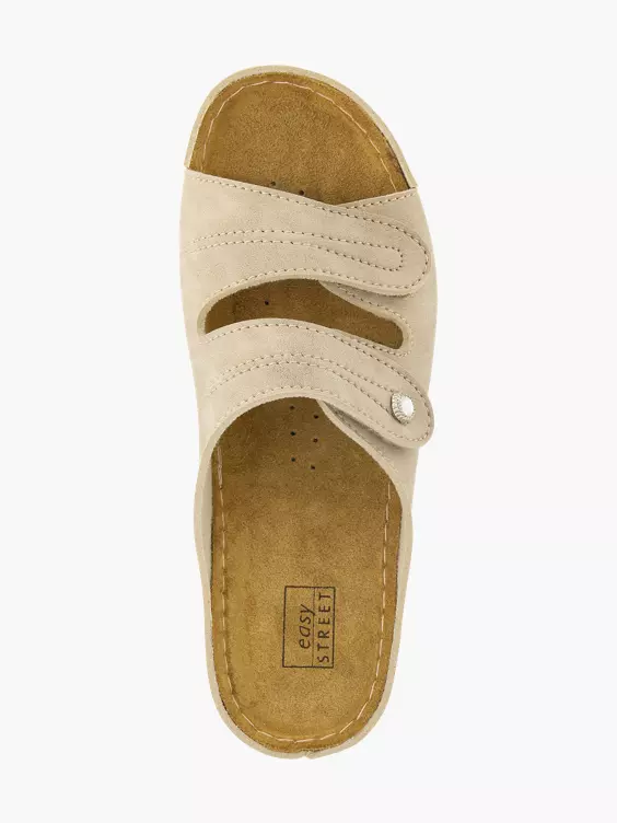Easy Street Beige Slipper Klittenband 2 Easy Street Beige Slipper Klittenband - Afbeelding 2