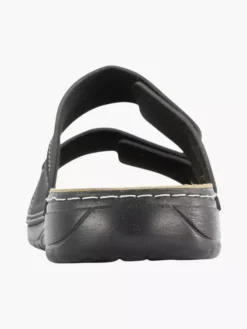 Easy Street Zwarte Slipper Klittenband -Beroemde Schoenen Winkel 1934408 P3