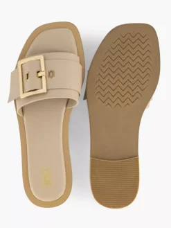 Taupe Slipper -Beroemde Schoenen Winkel 1936720 H3