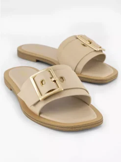 Taupe Slipper -Beroemde Schoenen Winkel 1936720 H5