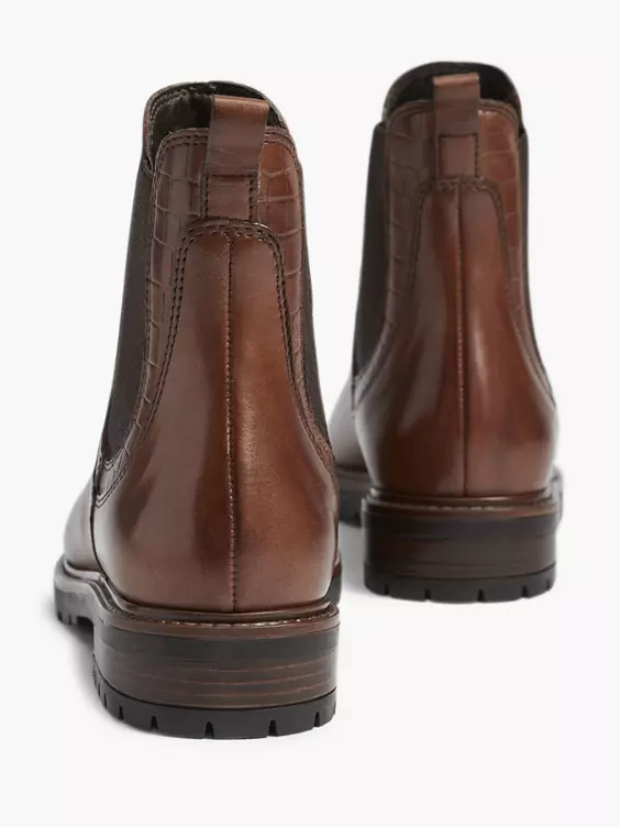 Bruine Leren Chelsea Boot 4 Bruine Leren Chelsea Boot - Afbeelding 4