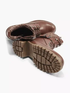 Cognac Veterboot Gevoerd -Beroemde Schoenen Winkel 1984156 H4