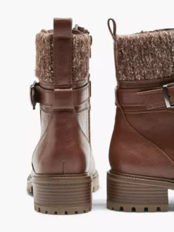 Cognac Veterboot Gevoerd -Beroemde Schoenen Winkel 1984156 H5