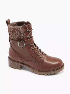Cognac Veterboot Gevoerd -Beroemde Schoenen Winkel 1984156 H7
