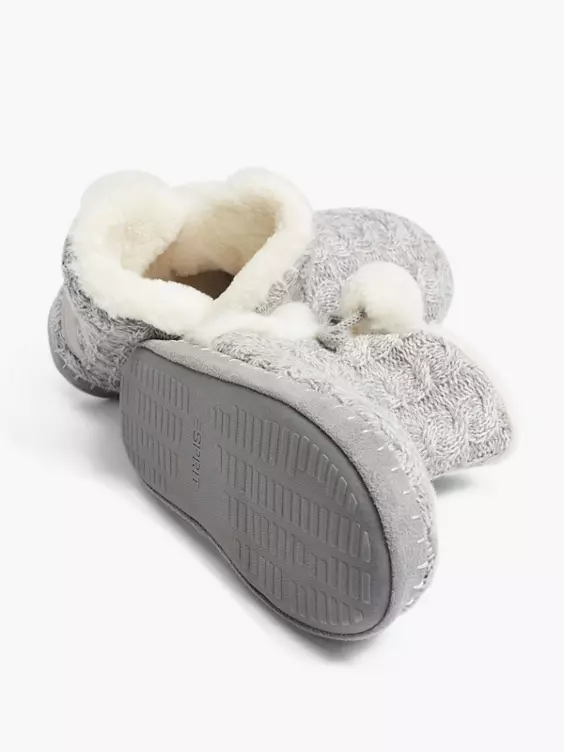 ESPRIT Grijze Pantoffel Gevoerd 3 ESPRIT Grijze Pantoffel Gevoerd - Afbeelding 3