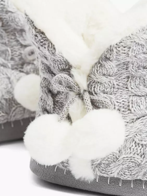 ESPRIT Grijze Pantoffel Gevoerd 5 ESPRIT Grijze Pantoffel Gevoerd - Afbeelding 5