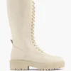 Beige Hoge Veterboot