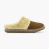 Beige Instap Pantoffel Gevoerd