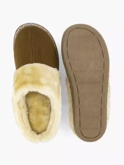 Beige Instap Pantoffel Gevoerd -Beroemde Schoenen Winkel 1997440 H3