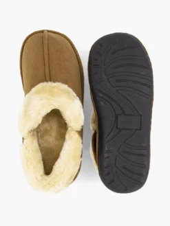 Cognac Pantoffel Gevoerd -Beroemde Schoenen Winkel 1997914 H3