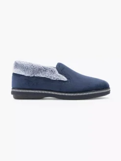 Marine Blauwe Instap Pantoffel