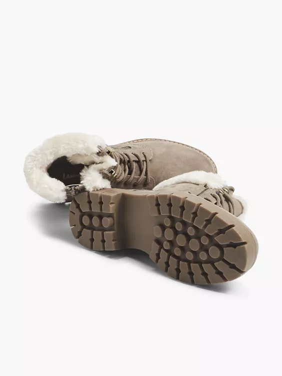 Taupe Veterboot Gevoerd 3 Taupe Veterboot Gevoerd - Afbeelding 3