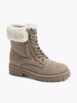 Taupe Veterboot Gevoerd 12 Taupe Veterboot Gevoerd -Beroemde Schoenen Winkel 1999263 H6