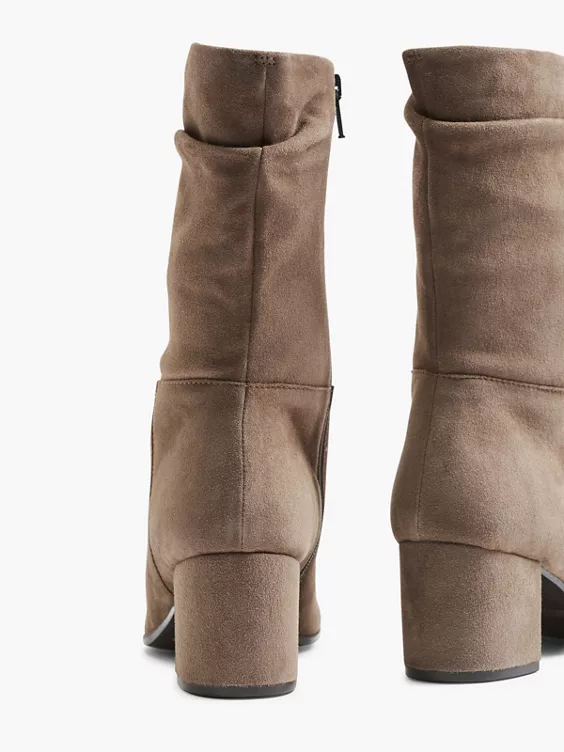 Beige Leren Laars 5 Beige Leren Laars - Afbeelding 5