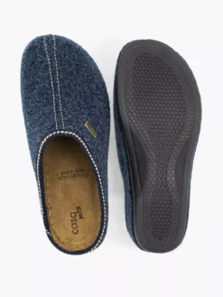Donkerblauwe Instap Pantoffel -Beroemde Schoenen Winkel 2006132 H3