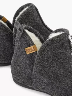 Donkergrijze Pantoffel Gevoerd -Beroemde Schoenen Winkel 2013844 H5