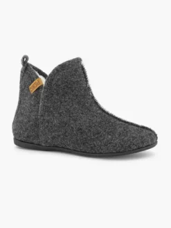Donkergrijze Pantoffel Gevoerd -Beroemde Schoenen Winkel 2013844 H6