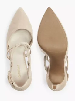 Beige Pump Gespsluiting -Beroemde Schoenen Winkel 2027841 H3