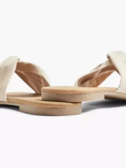 Beige Slipper Knoop -Beroemde Schoenen Winkel 2029899 H4