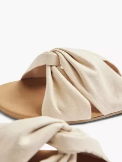 Beige Slipper Knoop -Beroemde Schoenen Winkel 2029899 H5