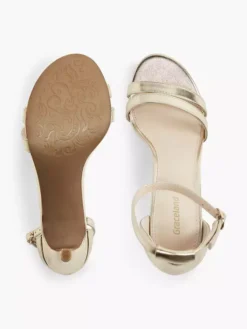 Gouden Sandalette Metallic -Beroemde Schoenen Winkel 2030158 H3