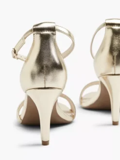 Gouden Sandalette Metallic -Beroemde Schoenen Winkel 2030158 H4