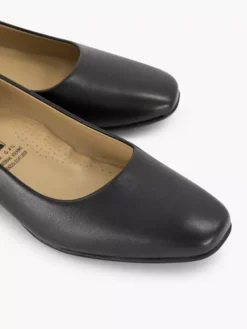 Zwarte Leren Pump -Beroemde Schoenen Winkel 2032960 H5