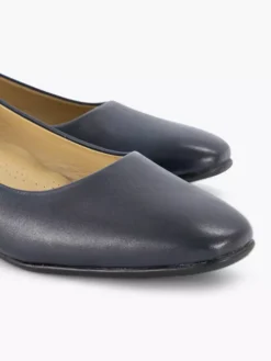 Donkerblauwe Leren Pump -Beroemde Schoenen Winkel 2032980 H5