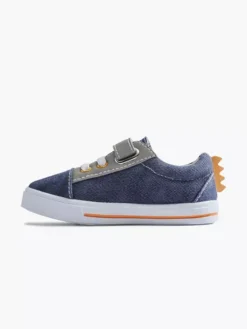 Blauwe Canvas Sneaker Krokodil -Beroemde Schoenen Winkel 2033654 H2