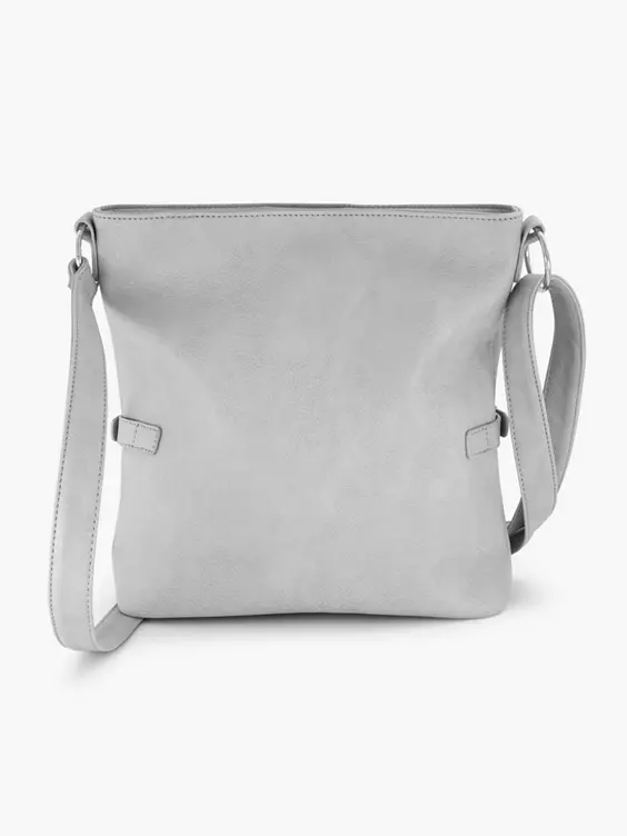 Lichtgrijze Schoudertas 4 Lichtgrijze Schoudertas - Afbeelding 4