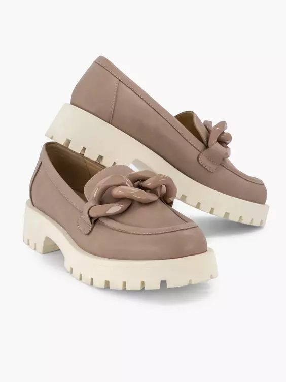 Taupe Chunky Loafer Ketting 5 Taupe Chunky Loafer Ketting - Afbeelding 5