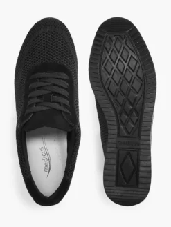 Zwarte Knitted Sneaker -Beroemde Schoenen Winkel 2042729 H3