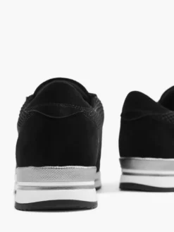 Zwarte Knitted Sneaker -Beroemde Schoenen Winkel 2042729 H4