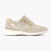 Beige Leren Sneaker
