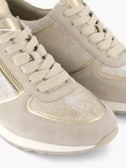 Beige Leren Sneaker 10 Beige Leren Sneaker -Beroemde Schoenen Winkel 2042784 H5