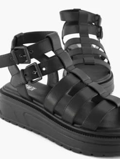 Zwarte Chunky Sandaal Gesp -Beroemde Schoenen Winkel 2045416 H5