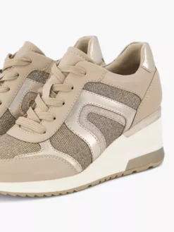Beige Sneaker Sleehak -Beroemde Schoenen Winkel 2047857 H5