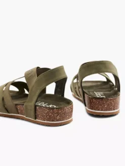 ESPRIT Khaki Sandaal Elastisch 9 ESPRIT Khaki Sandaal Elastisch -Beroemde Schoenen Winkel 2052597 H4